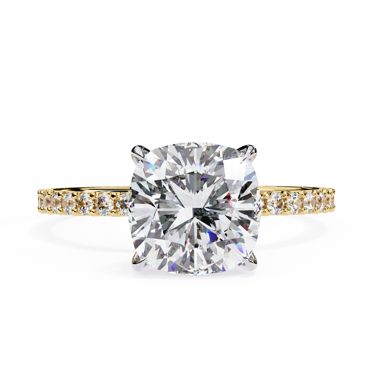 Jasmine Cushion Cut 2.56 Carat Solitaire Ring