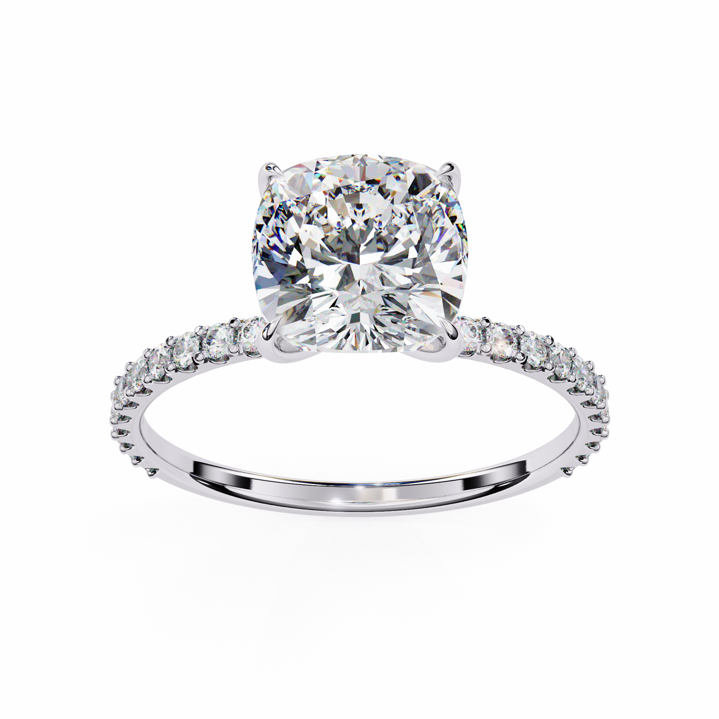 Jasmine Cushion Cut 2.56 Carat Solitaire Ring