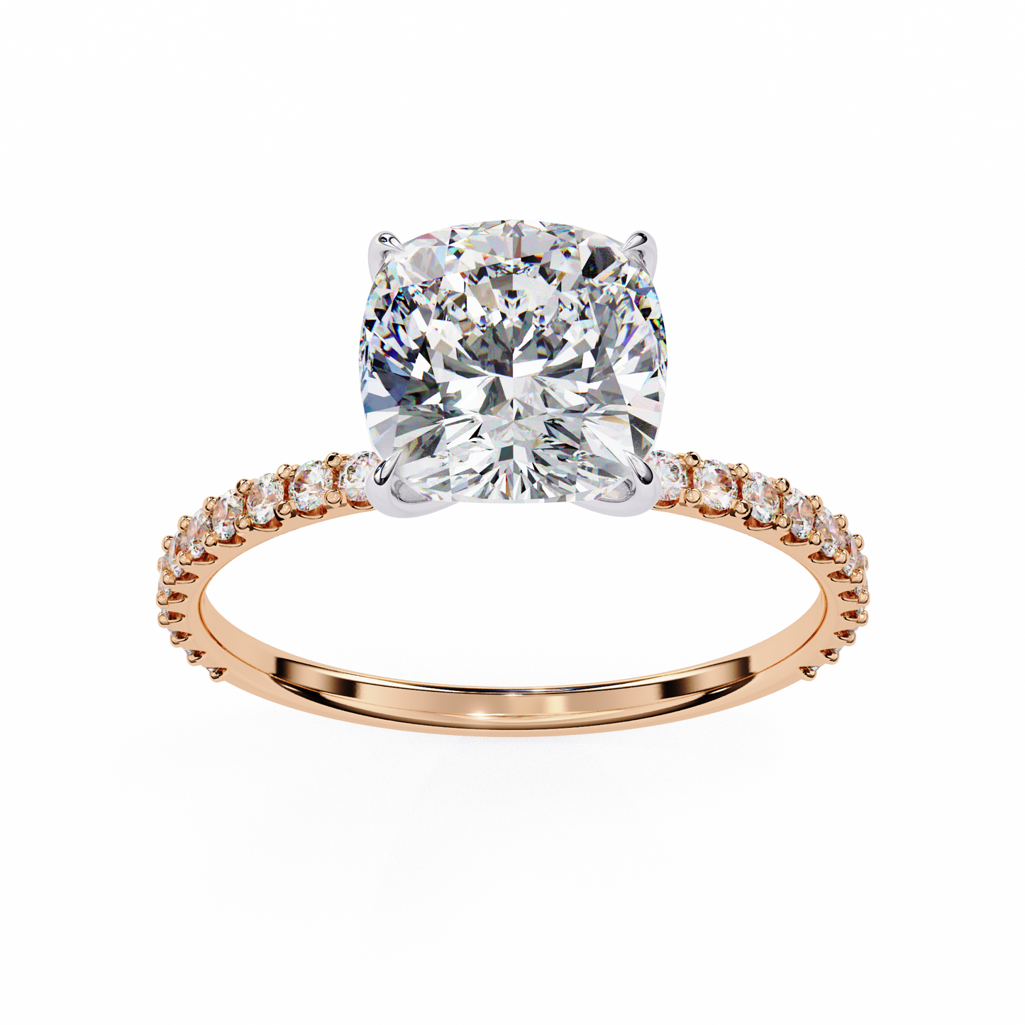 Jasmine Cushion Cut 2.56 Carat Solitaire Ring