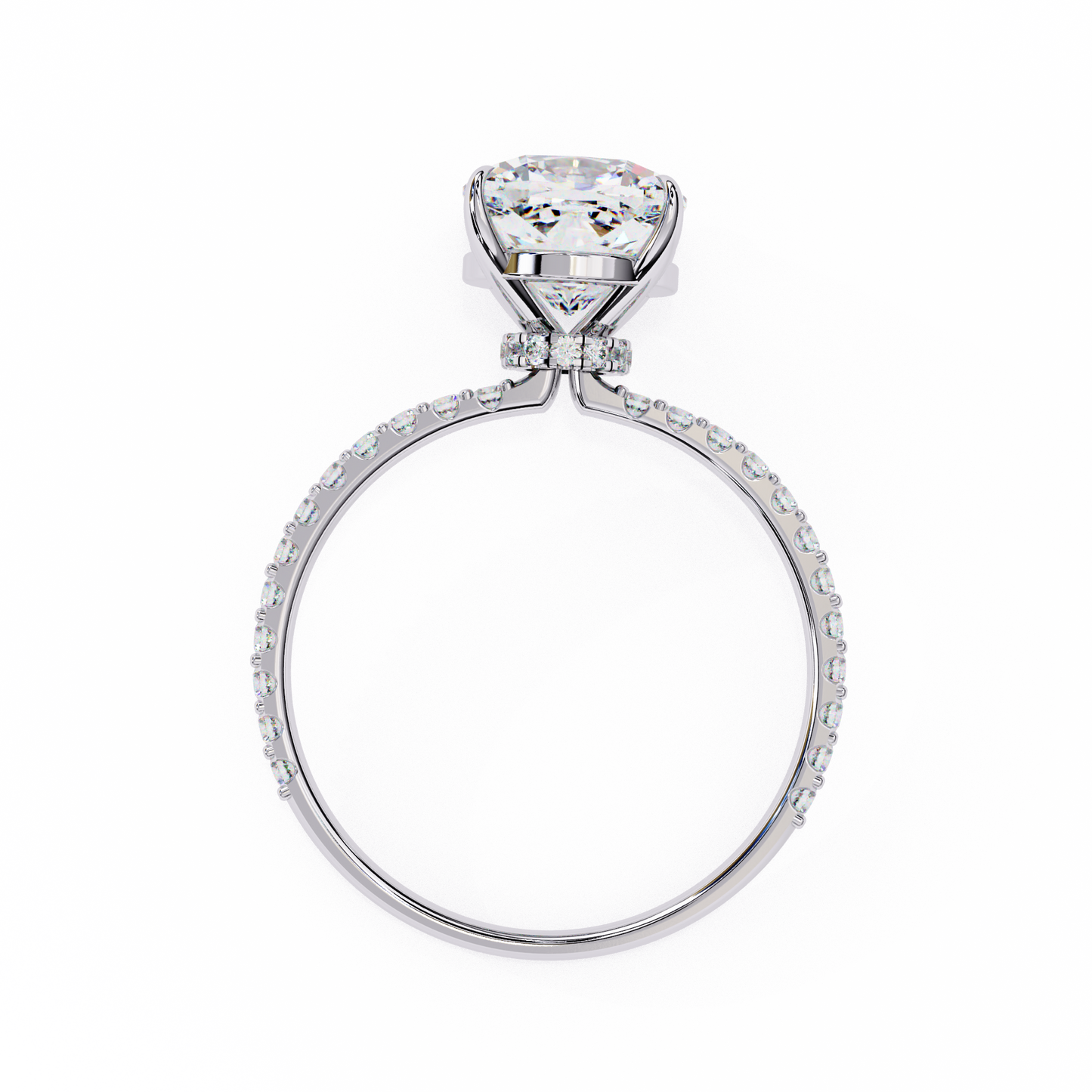 Jasmine Cushion Cut 2.56 Carat Solitaire Ring