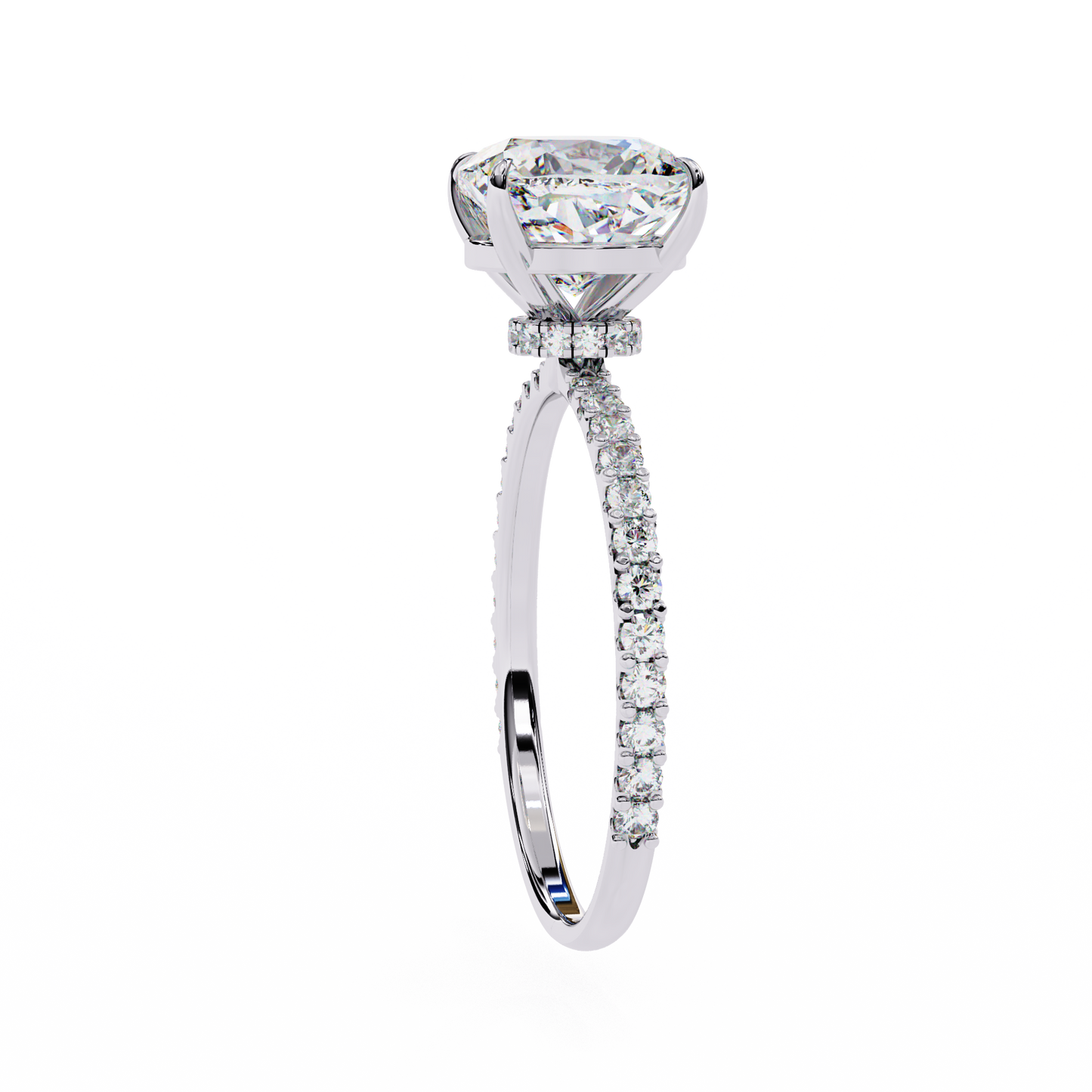 Jasmine Cushion Cut 2.56 Carat Solitaire Ring