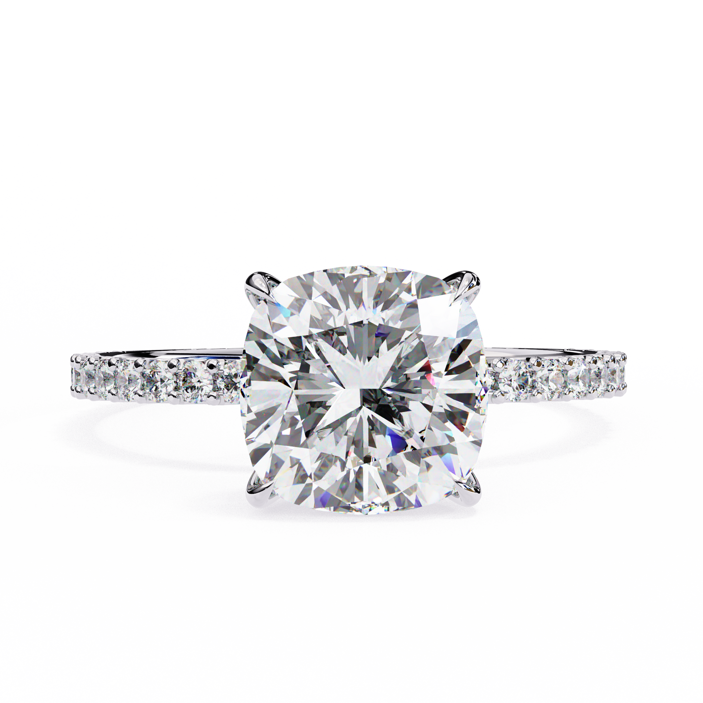 Jasmine Cushion Cut 2.56 Carat Solitaire Ring