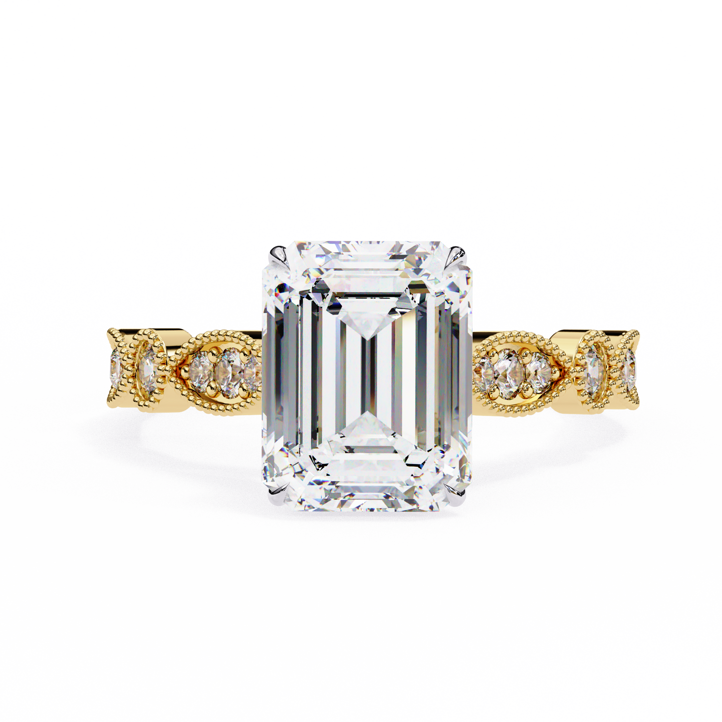 Emerald Cut Solitaire Dream Engagement Ring