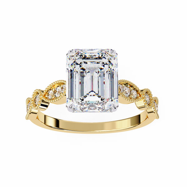 Emerald Cut Solitaire Dream Engagement Ring