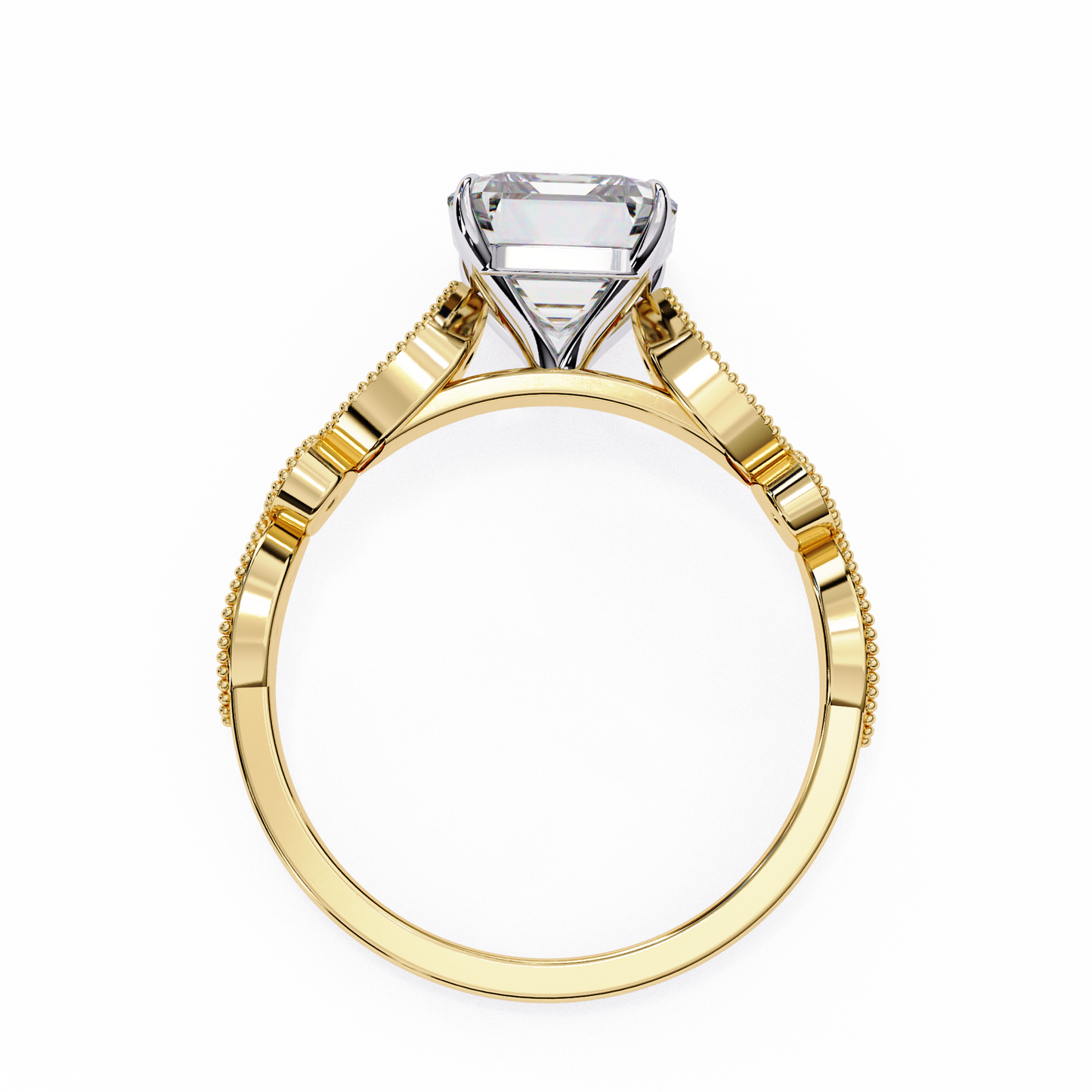 Emerald Cut Solitaire Dream Engagement Ring