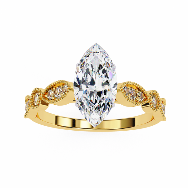 Mesmerizing Marquise Solitaire Engagement ring