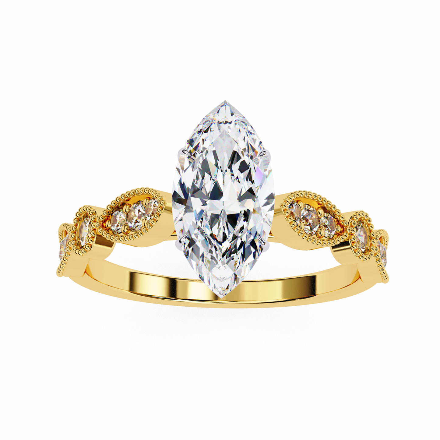 Mesmerizing Marquise Solitaire Engagement ring