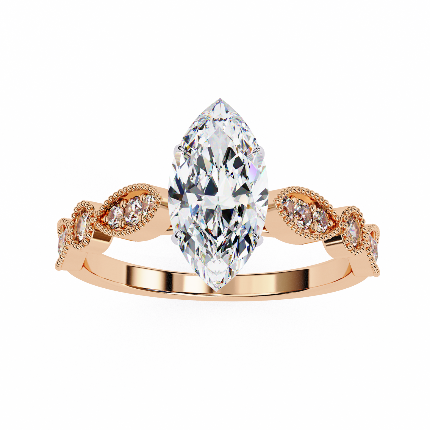 Mesmerizing Marquise Solitaire Engagement ring