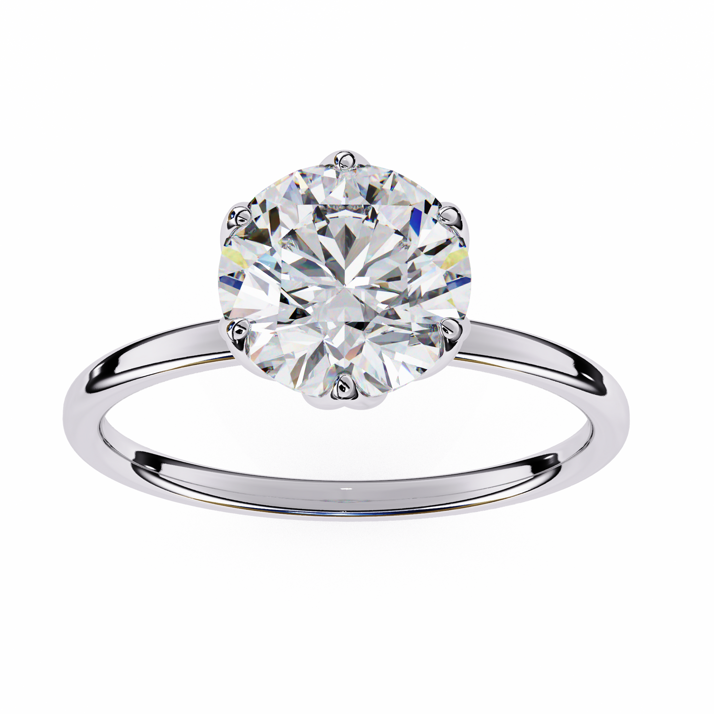 1.92 Carat Round Solitaire Everyday Ring