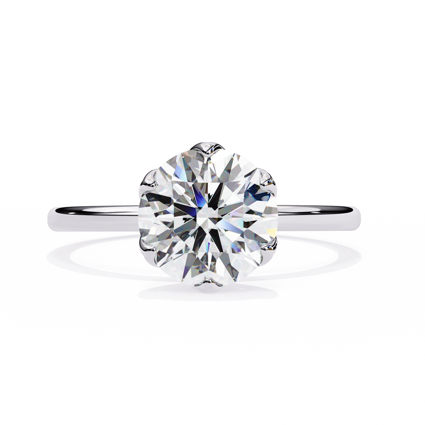 1.92 Carat Round Solitaire Everyday Ring