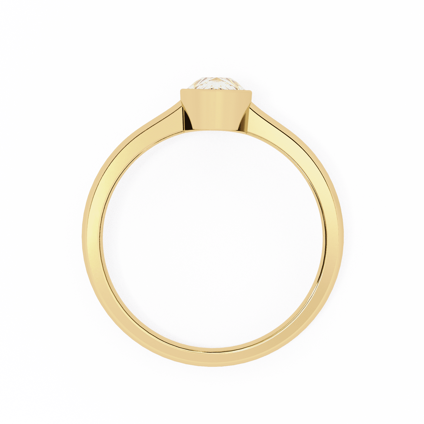 Raindrop Pear Shape 0.58 Carat Solitaire Ring