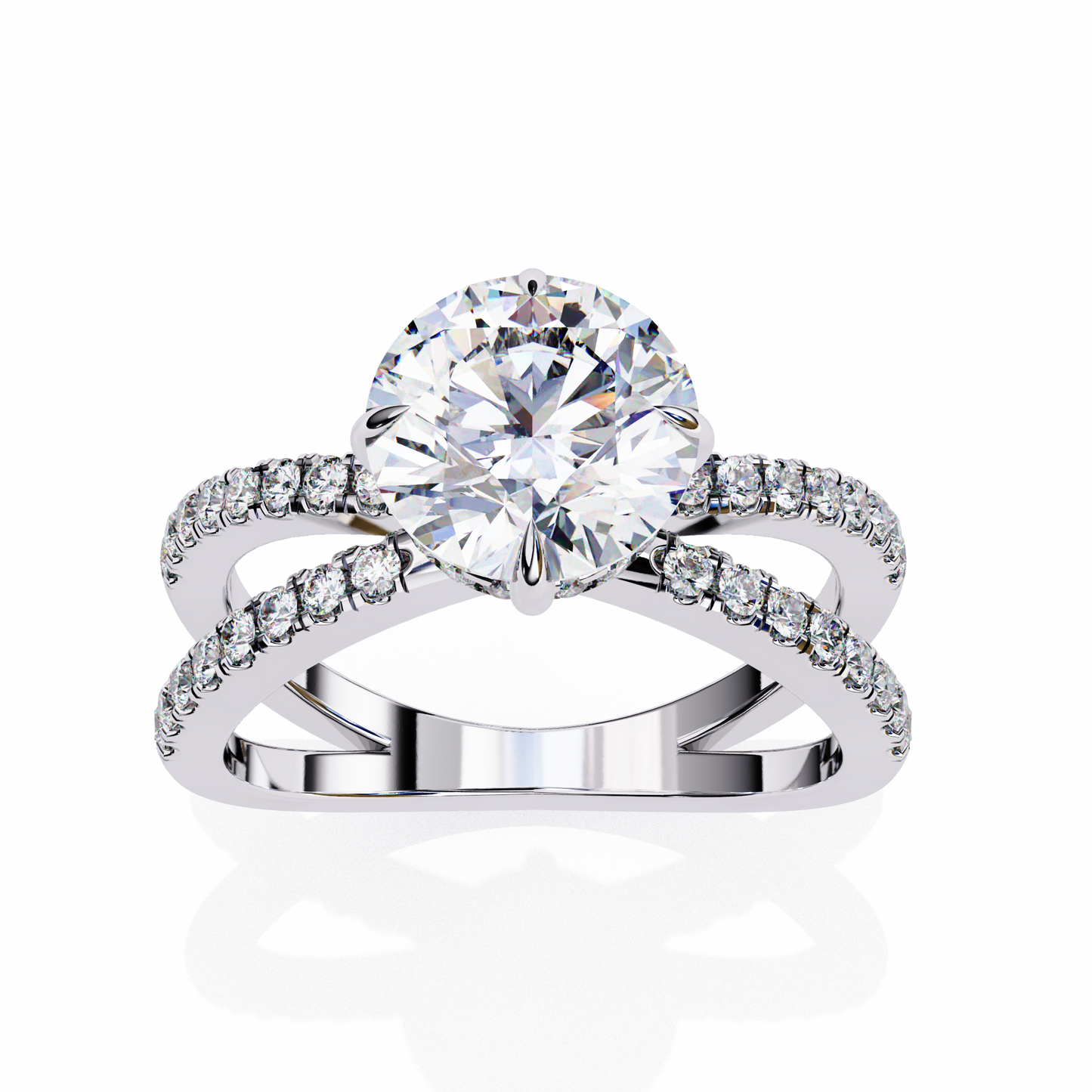 Ora Round 2.27 Carat Solitaire Ring