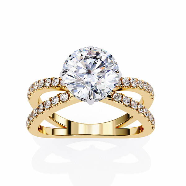 Ora Round 2.27 Carat Solitaire Ring