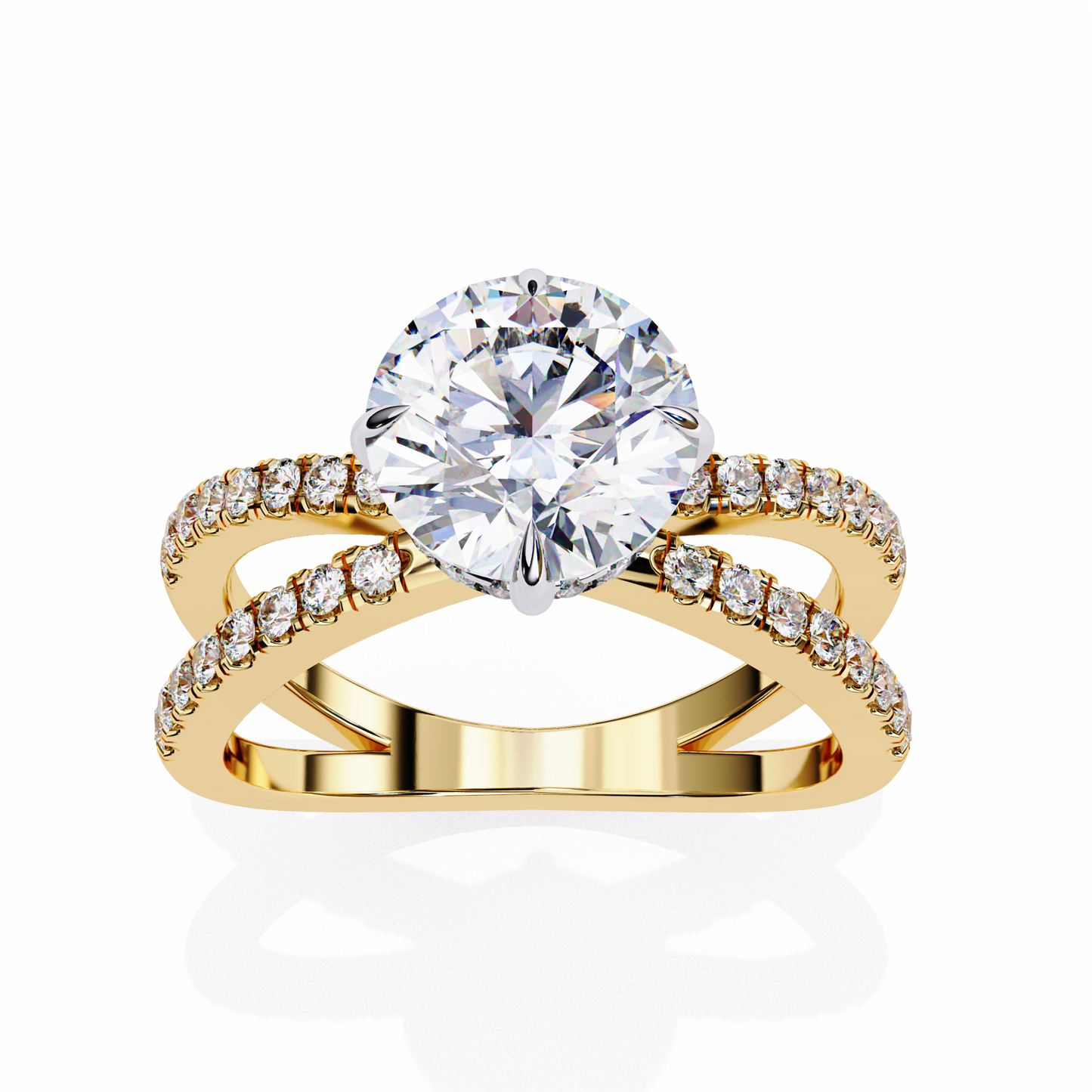 Ora Round 2.27 Carat Solitaire Ring