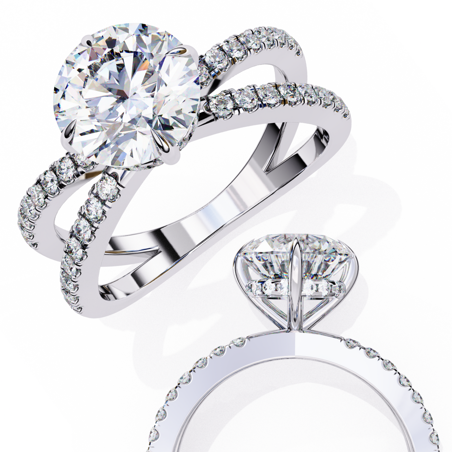 Ora Round 2.27 Carat Solitaire Ring