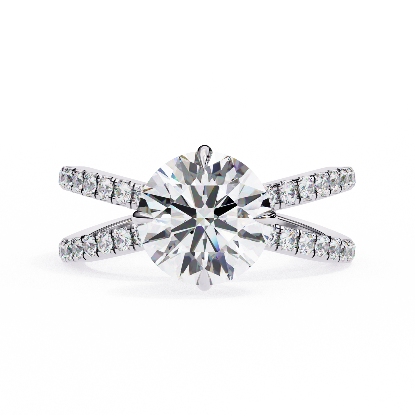 Ora Round 2.27 Carat Solitaire Ring