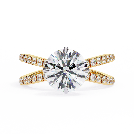 Ora Round 2.27 Carat Solitaire Ring