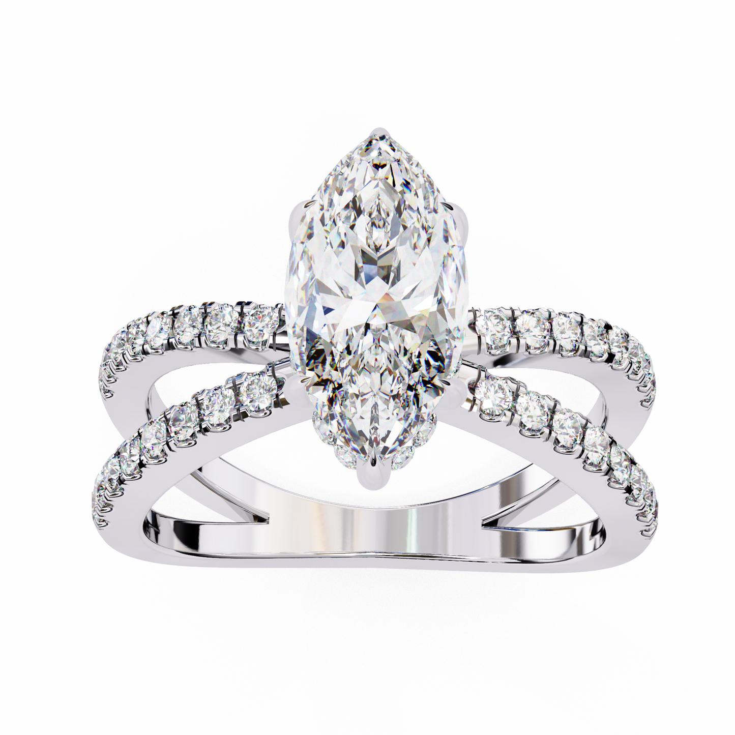 Exquisite Marquise Solitaire Ring