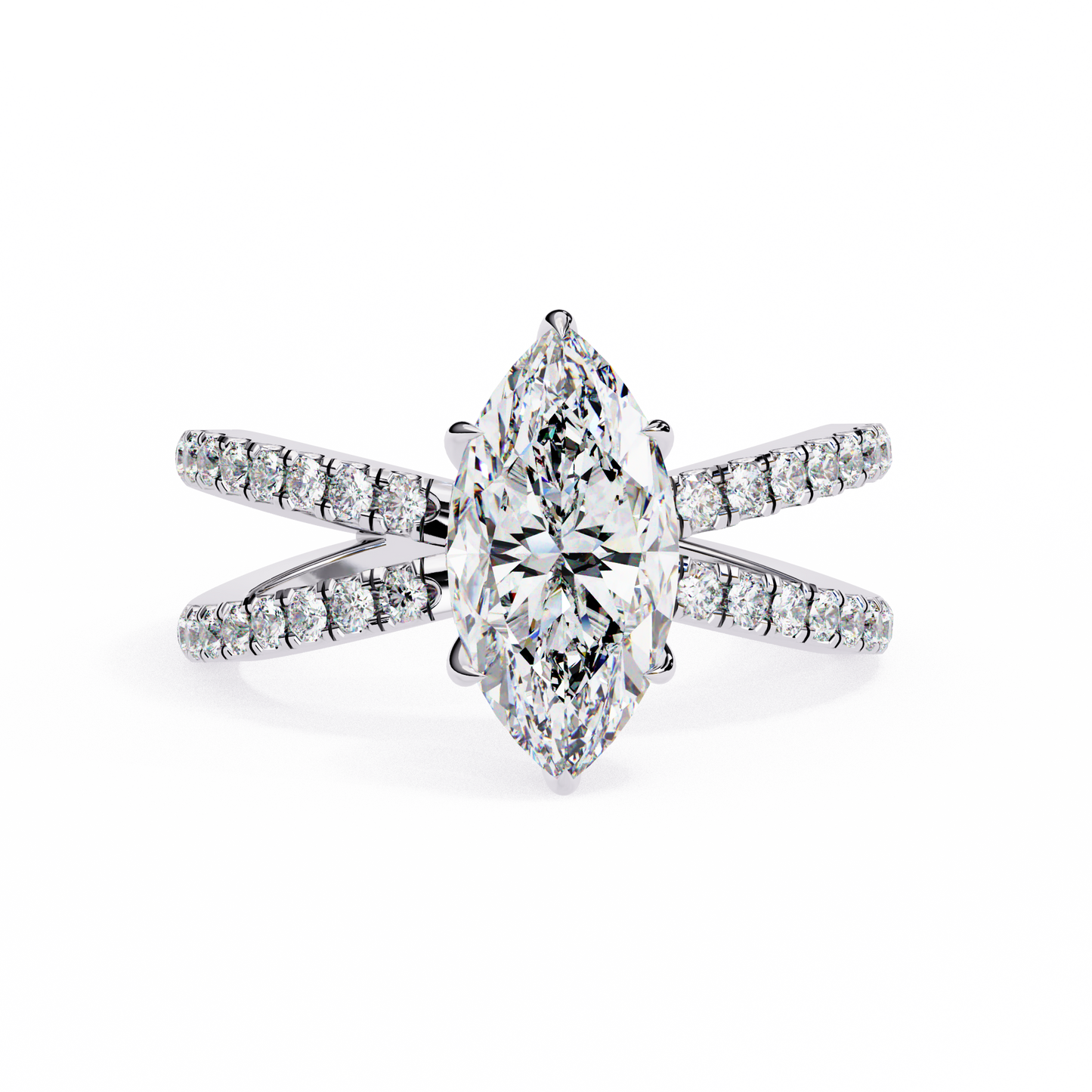 Exquisite Marquise Solitaire Ring