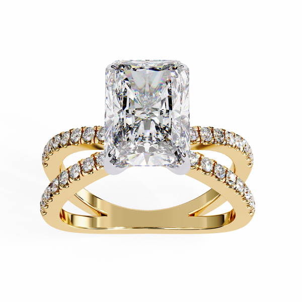 Luster Radiant Cut 2.47 Carat Solitaire Ring