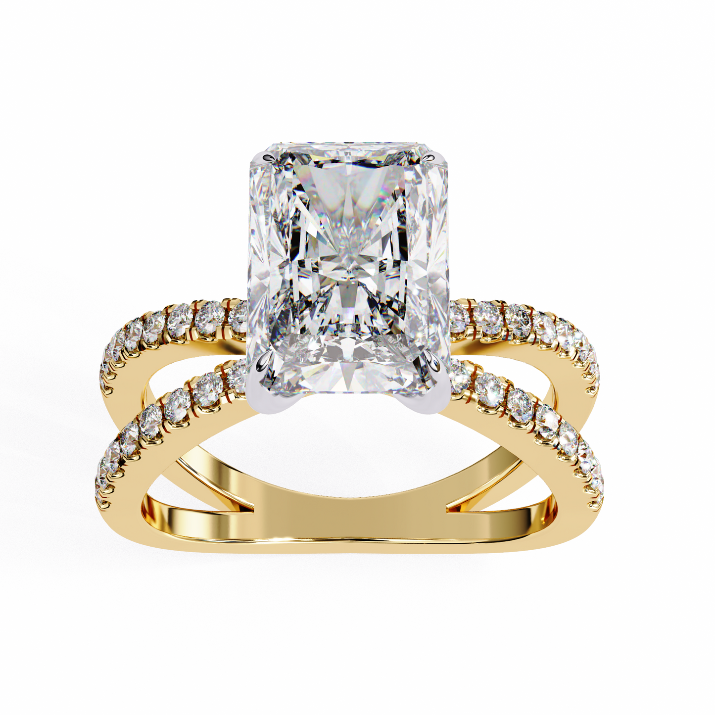 Luster Radiant Cut 2.47 Carat Solitaire Ring