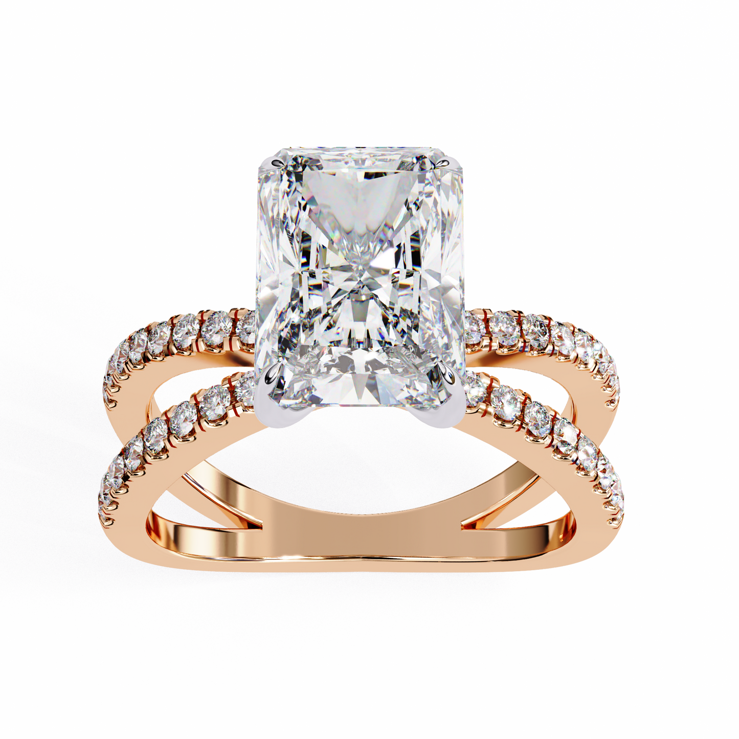 Luster Radiant Cut 2.47 Carat Solitaire Ring