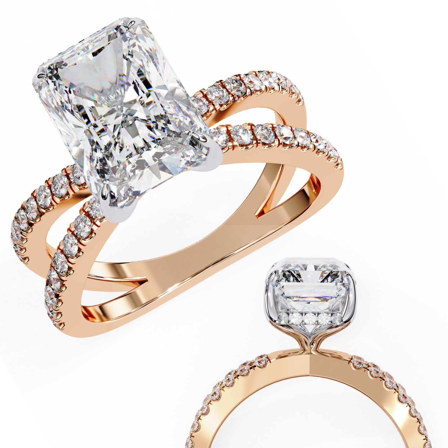 Luster Radiant Cut 2.47 Carat Solitaire Ring
