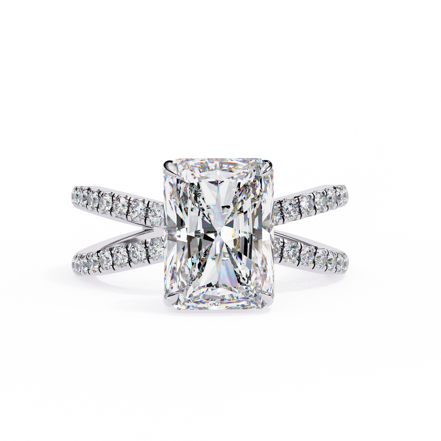 Luster Radiant Cut 2.47 Carat Solitaire Ring