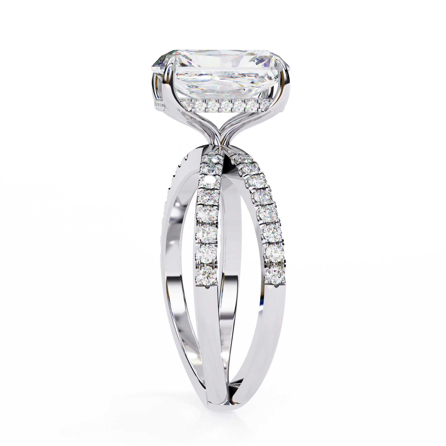 Luster Radiant Cut 2.47 Carat Solitaire Ring