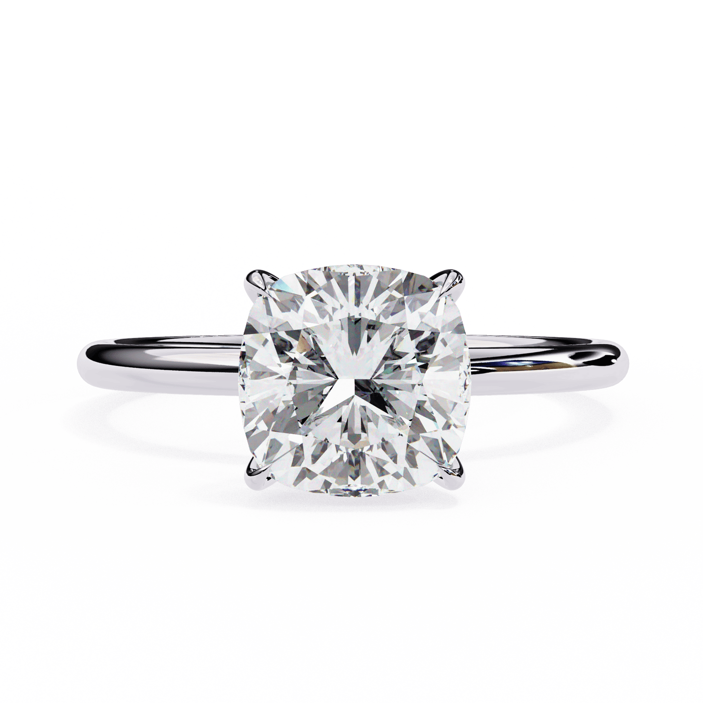 Veloura Cushion Cut 2.56 Carat solitaire Ring