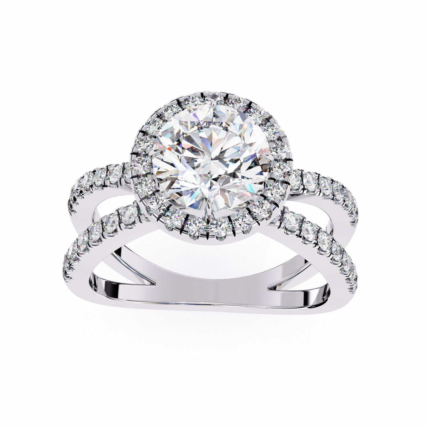 Stardust Round 1.52 Carat Solitaire Ring