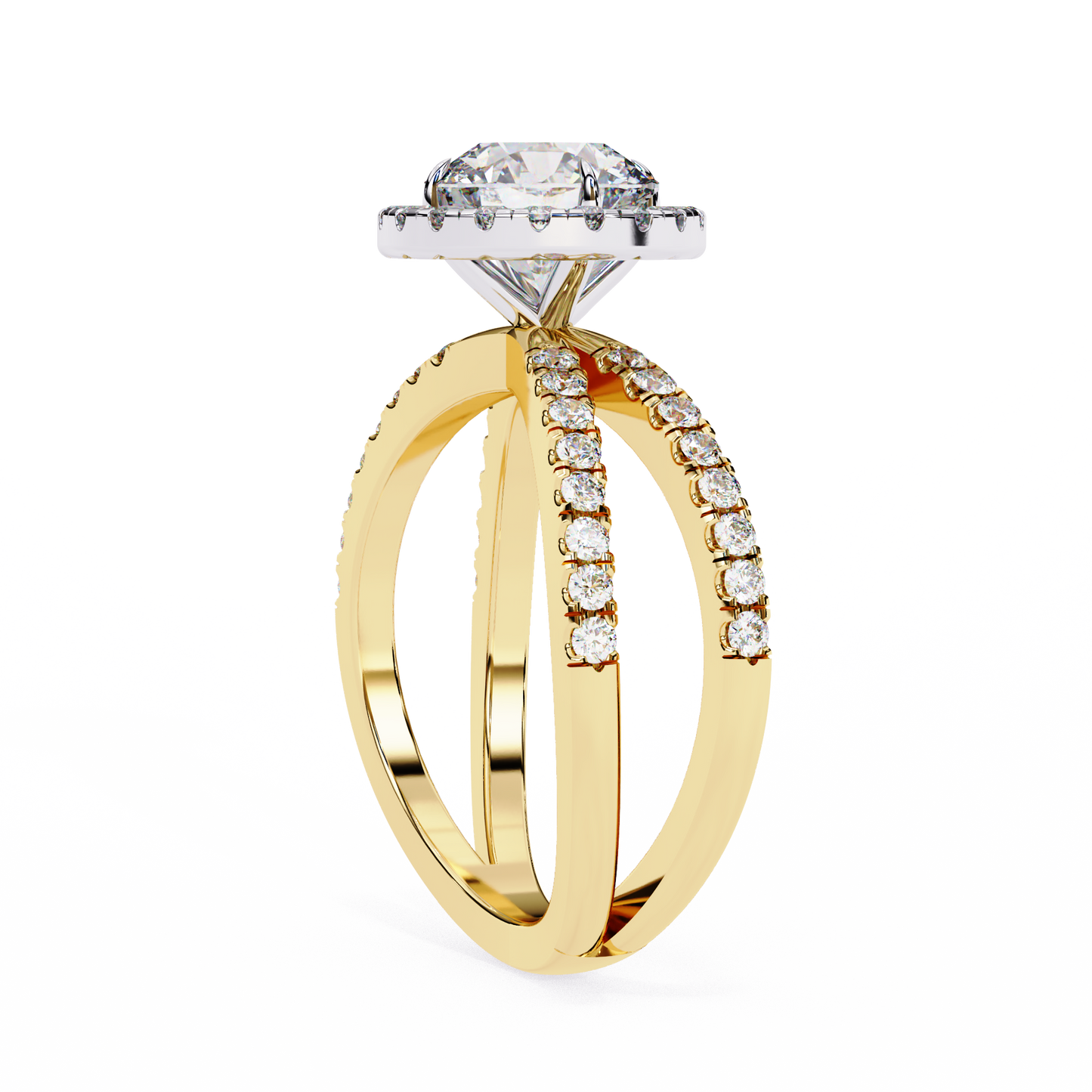Stardust Round 1.52 Carat Solitaire Ring
