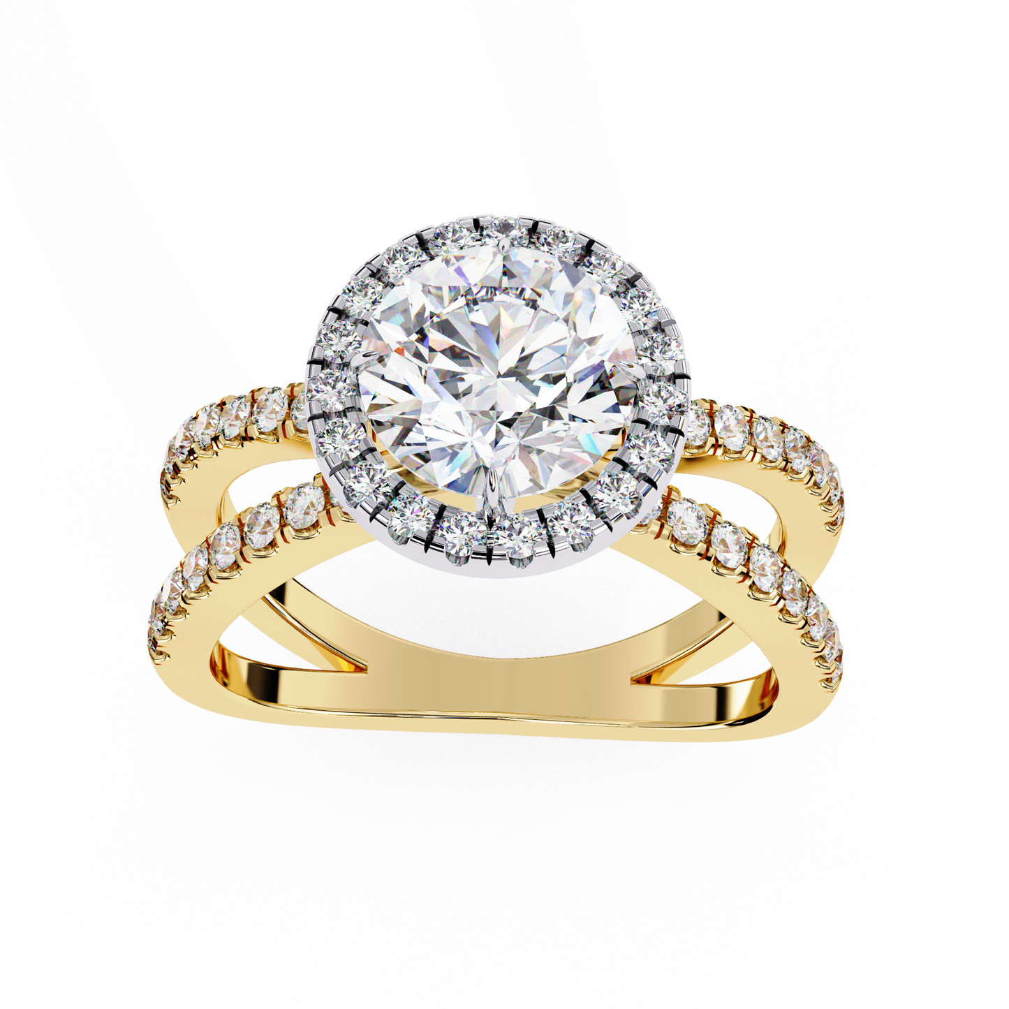 Stardust Round 1.52 Carat Solitaire Ring