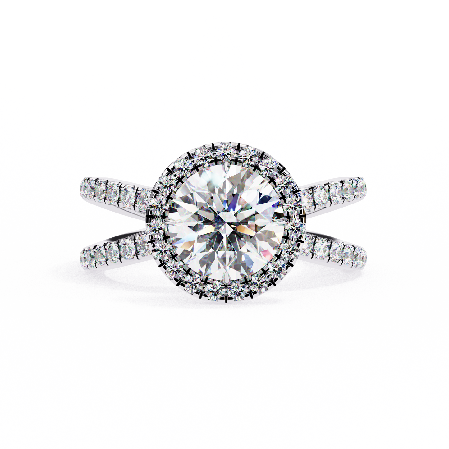Stardust Round 1.52 Carat Solitaire Ring
