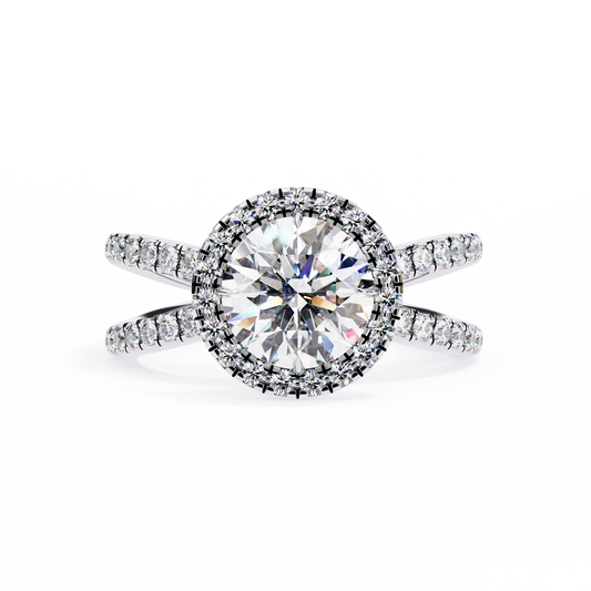 Stardust Round 1.52 Carat Solitaire Ring