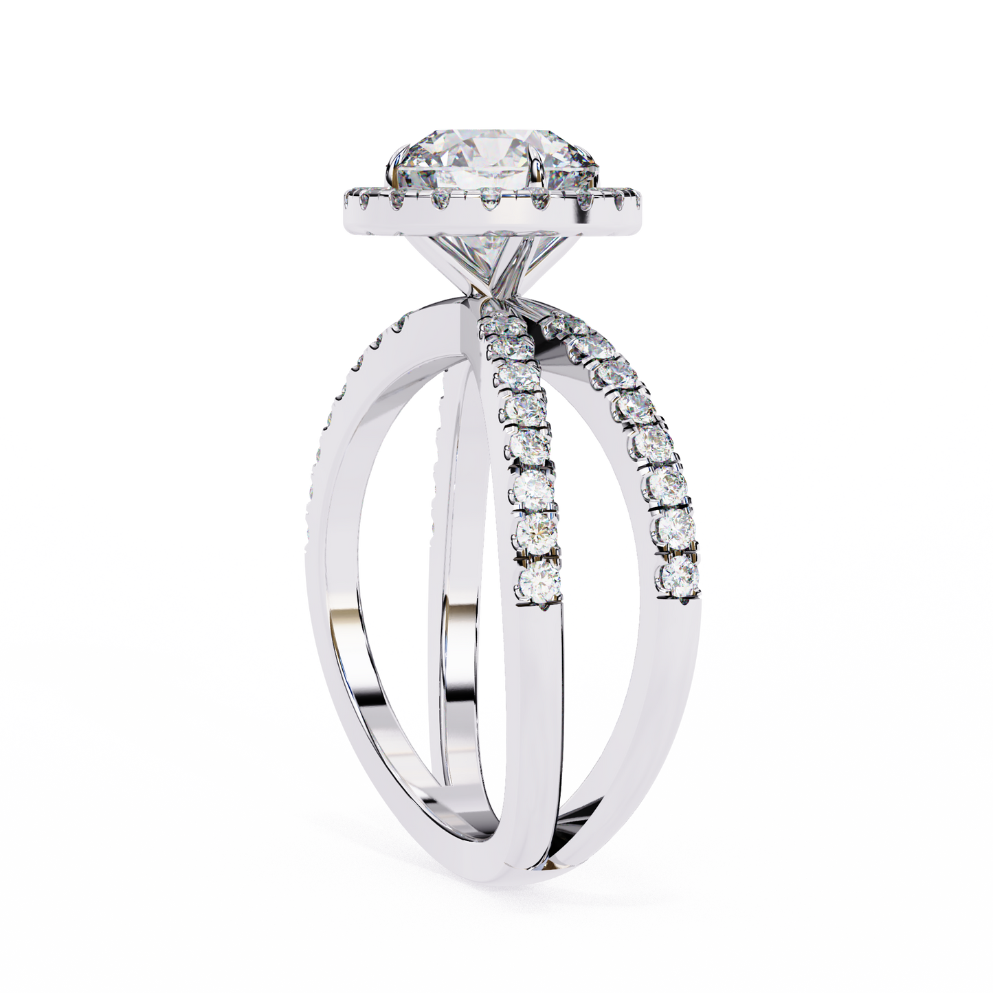 Stardust Round 1.52 Carat Solitaire Ring