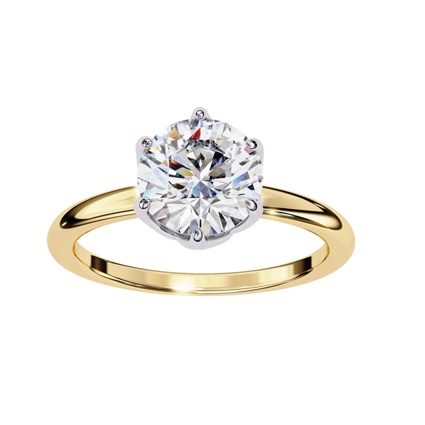 Classy Round 1.56 Carat Solitaire Ring