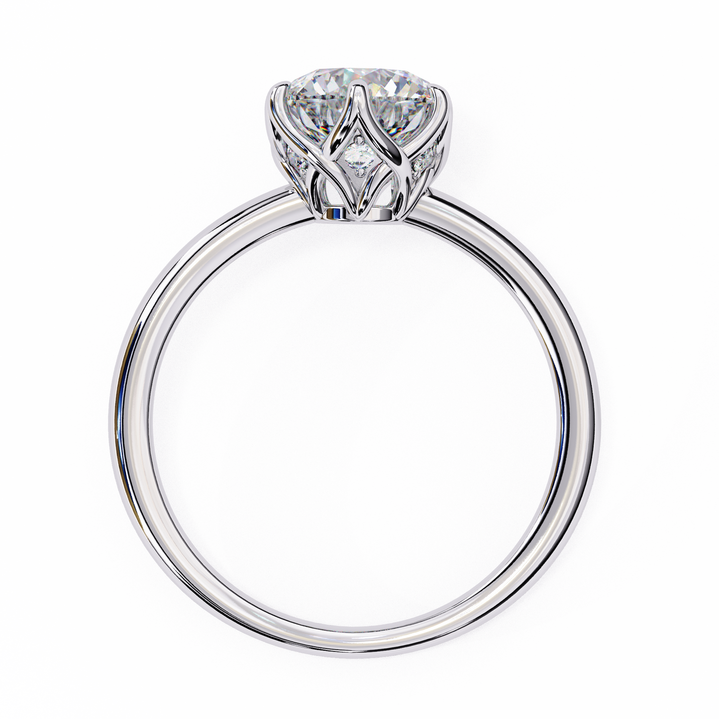 Classy Round 1.56 Carat Solitaire Ring