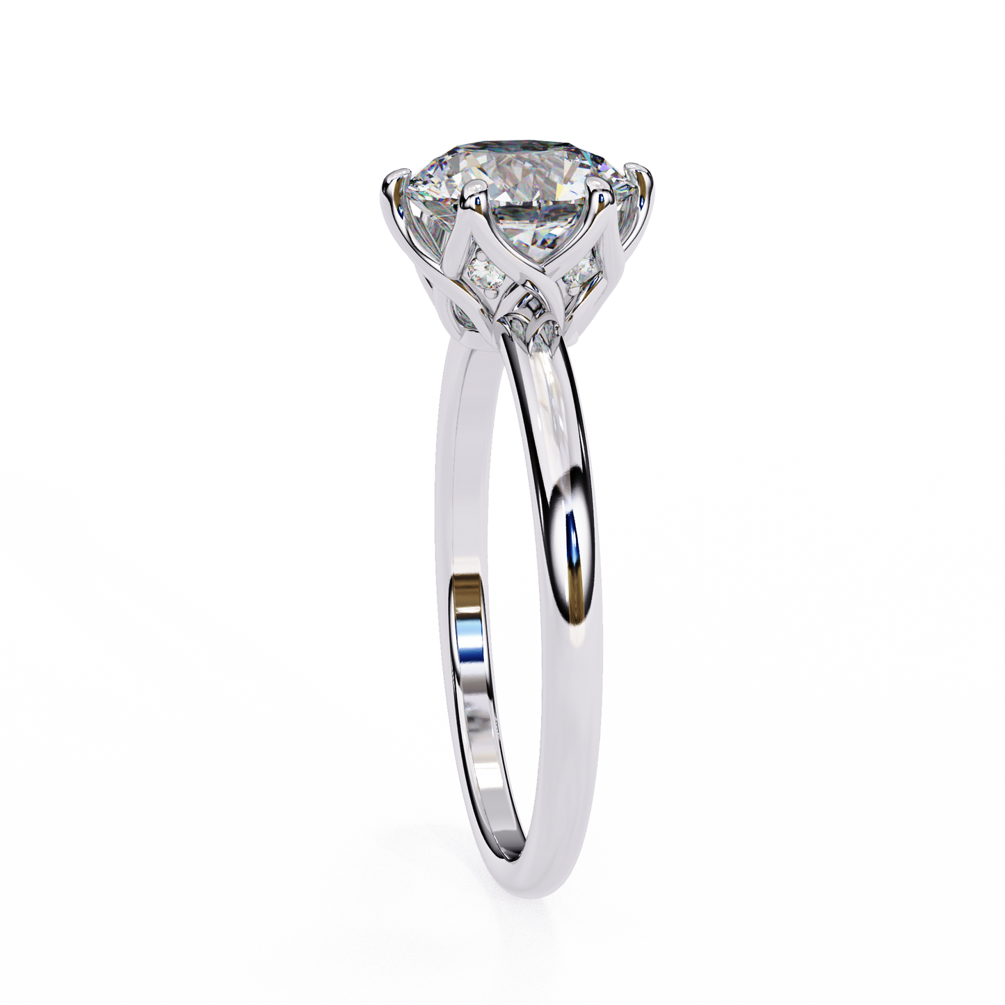 Classy Round 1.56 Carat Solitaire Ring