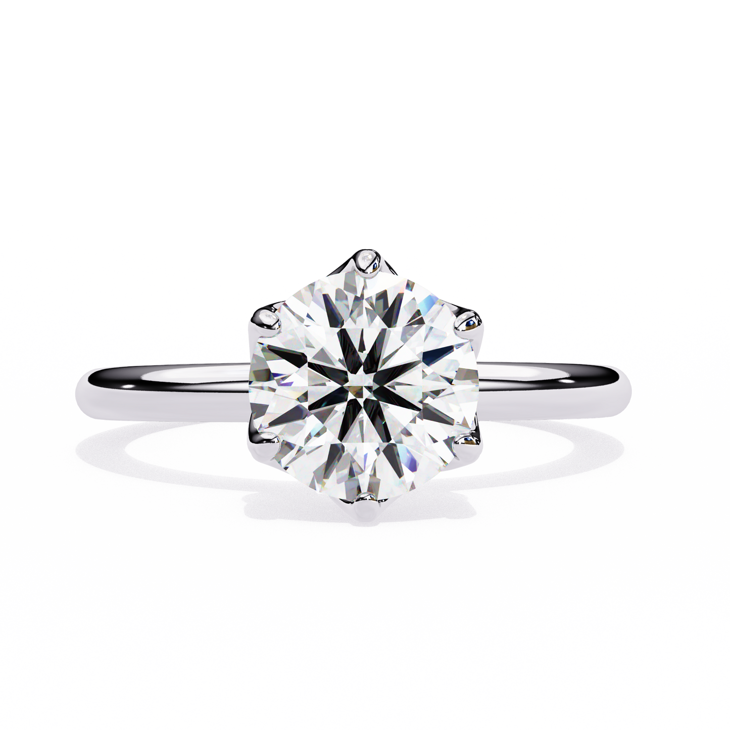 Classy Round 1.56 Carat Solitaire Ring