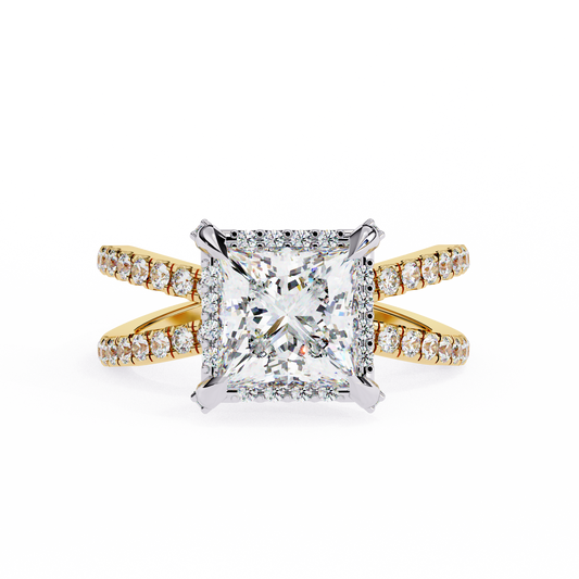 Dragon Princess Cut 2.03 Carat Solitaire Ring