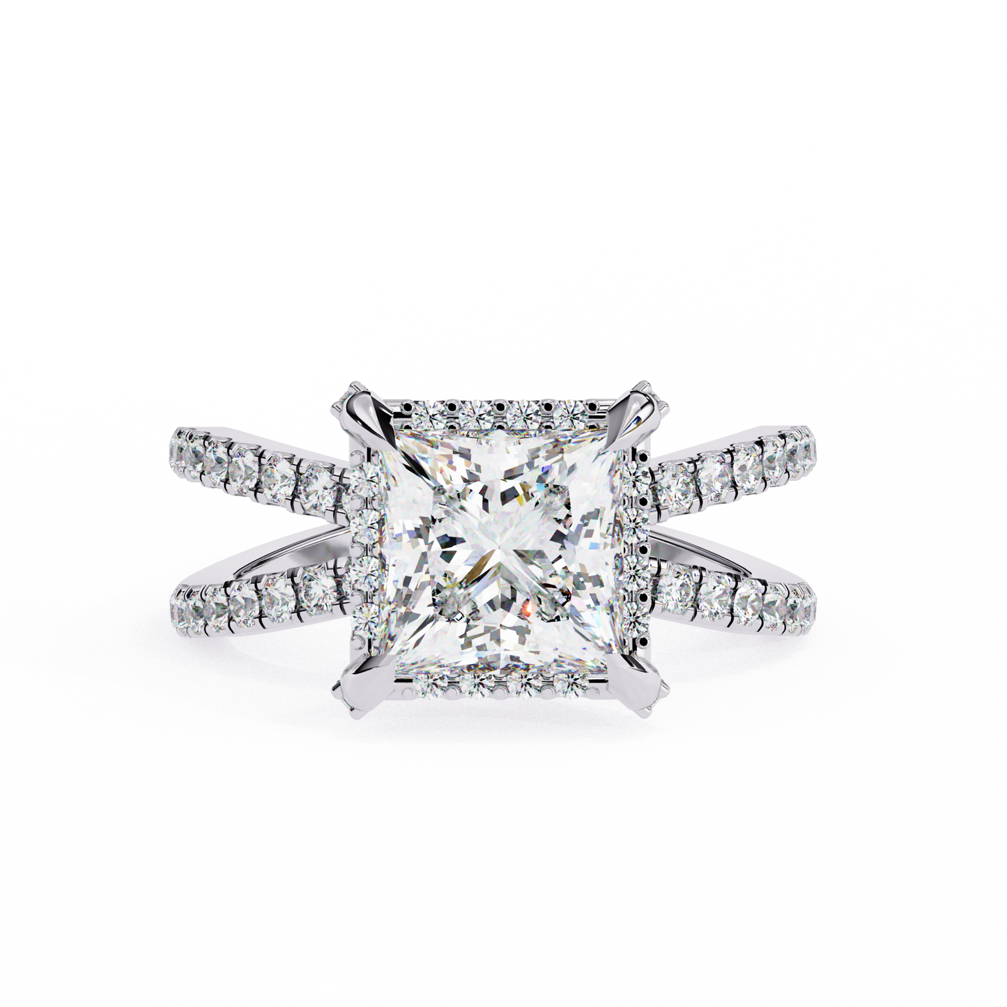 Dragon Princess Cut 2.03 Carat Solitaire Ring