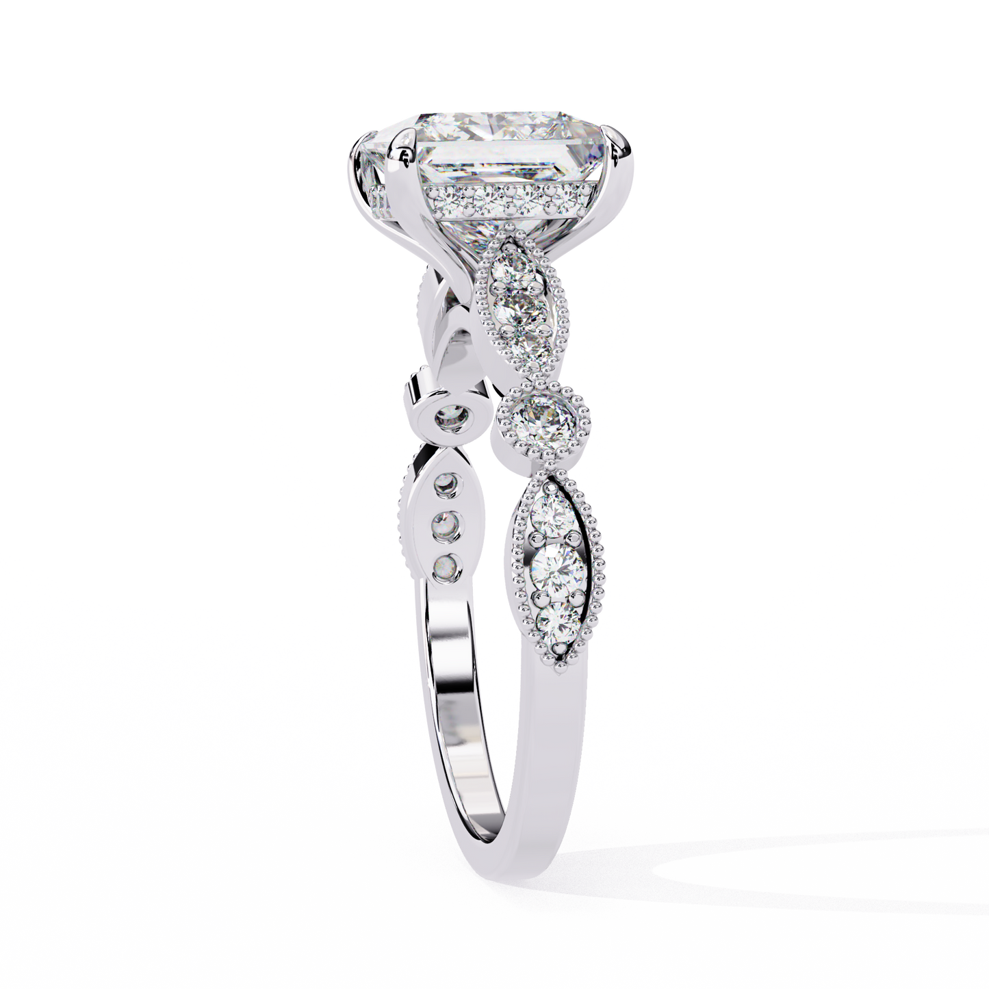 Prism Princess Cut 2.28 Carat Engagement Ring