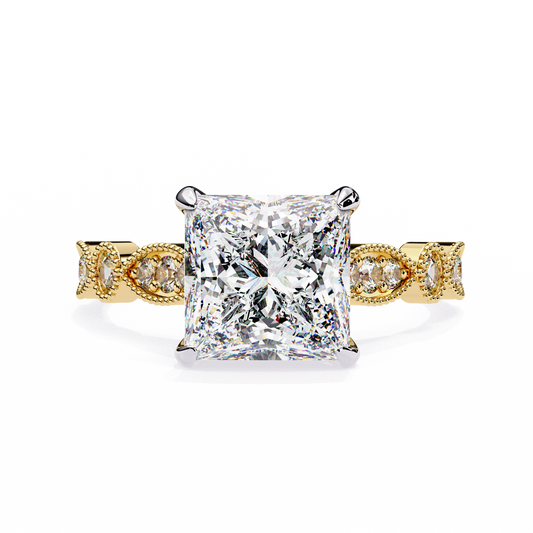 Prism Princess Cut 2.28 Carat Engagement Ring