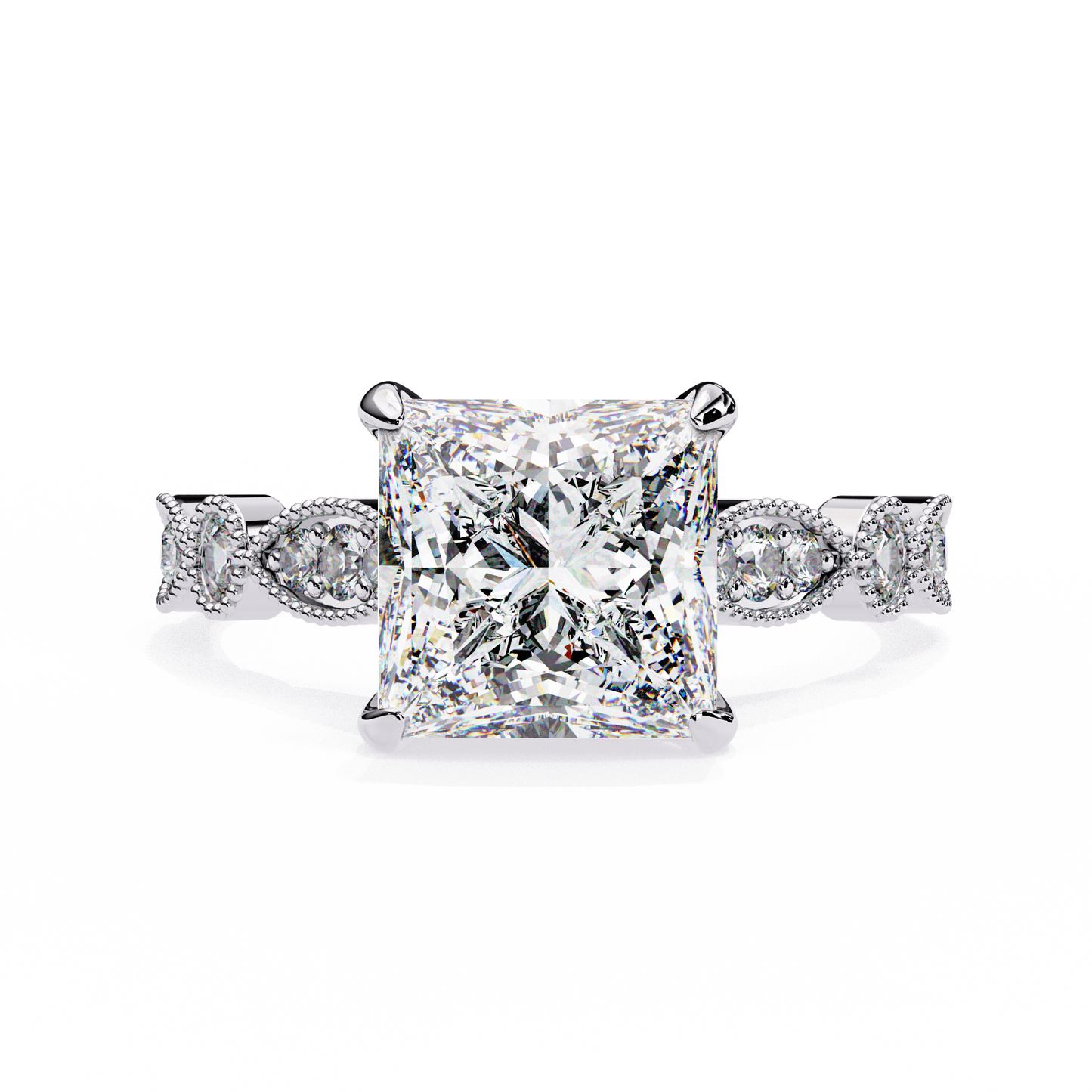 Prism Princess Cut 2.28 Carat Engagement Ring