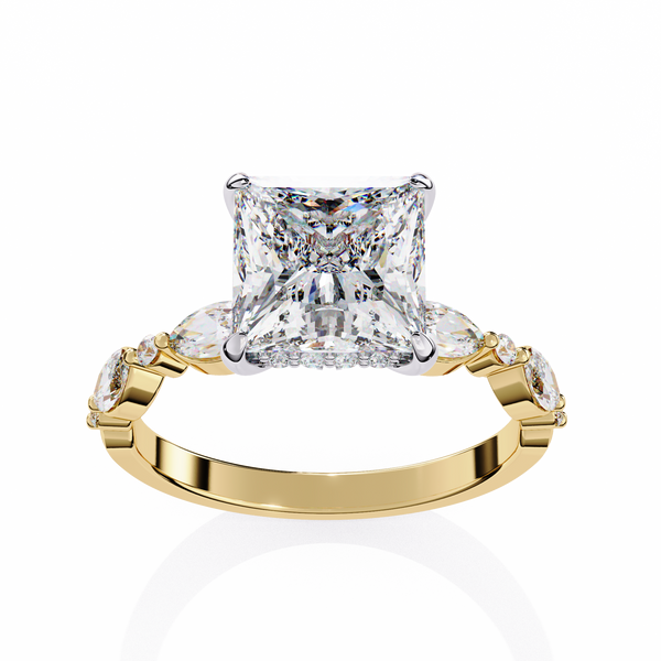 Prince n Princess Cut Solitaire Ring