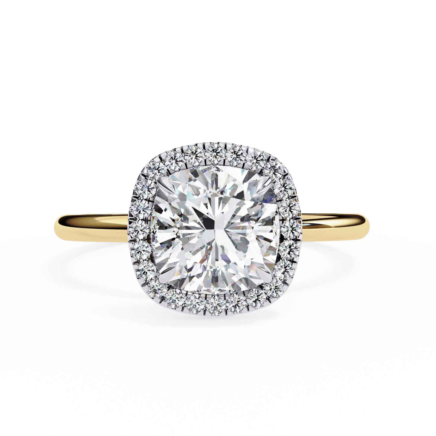 Classic Cushion Cut 1.78 Solitaire Ring
