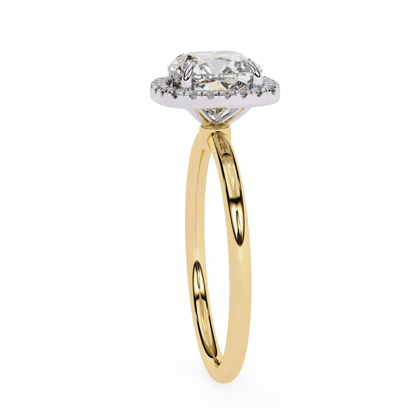 Classic Cushion Cut 1.78 Solitaire Ring