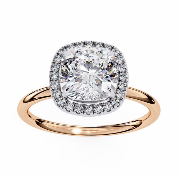 Classic Cushion Cut 1.78 Solitaire Ring