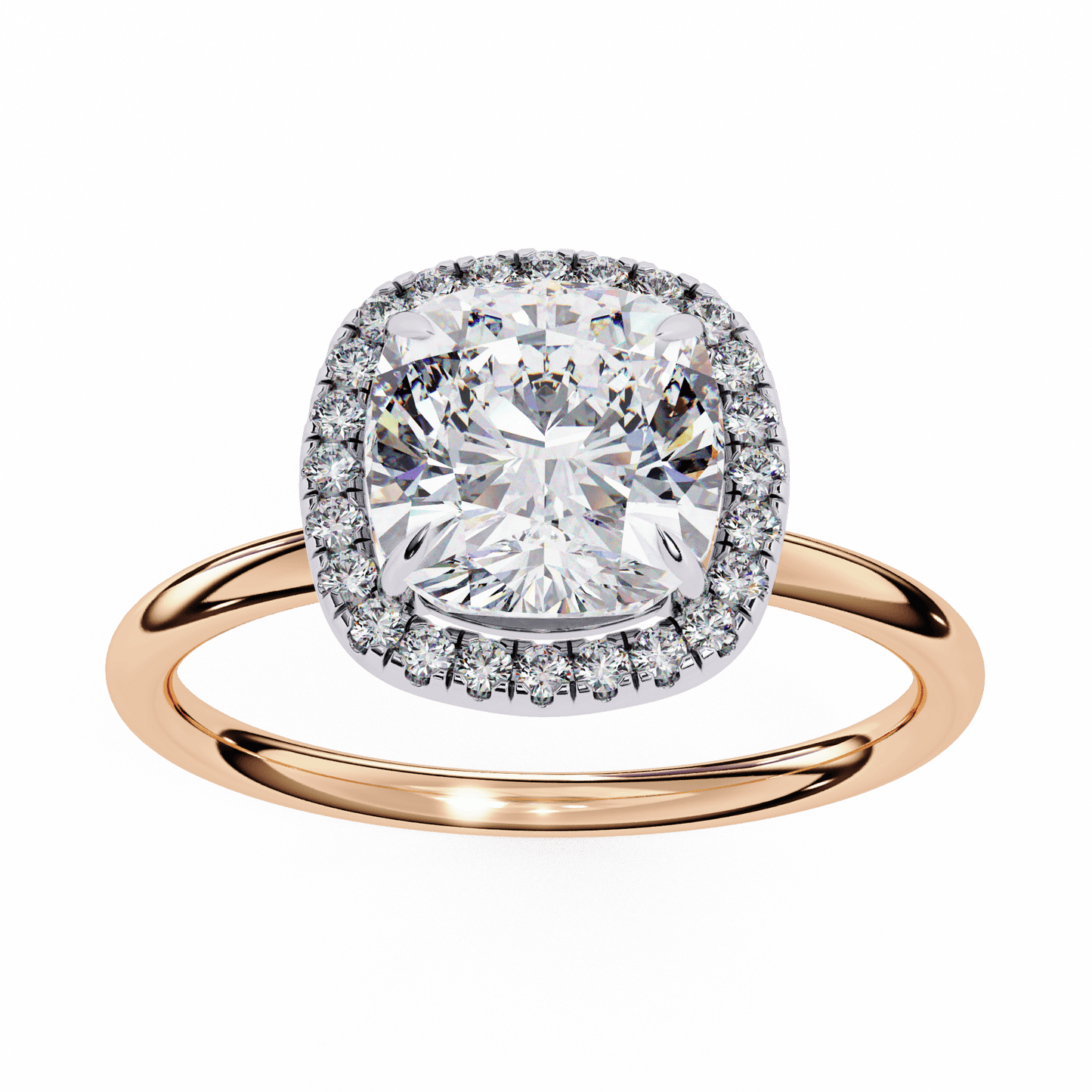 Classic Cushion Cut 1.78 Solitaire Ring